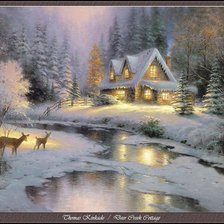 Схема вышивки «зимой»