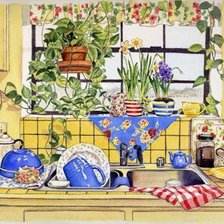 Схема вышивки «кухня»