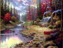 Схема вышивки «у реки»
