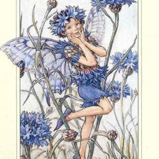 Схема вышивки «Эльф и васильки»