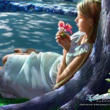 Схема вышивки «Девочка»