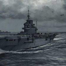 Схема вышивки «лодка»