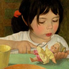 Схема вышивки «Девочка»