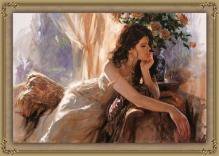 Схема вышивки «девушка»