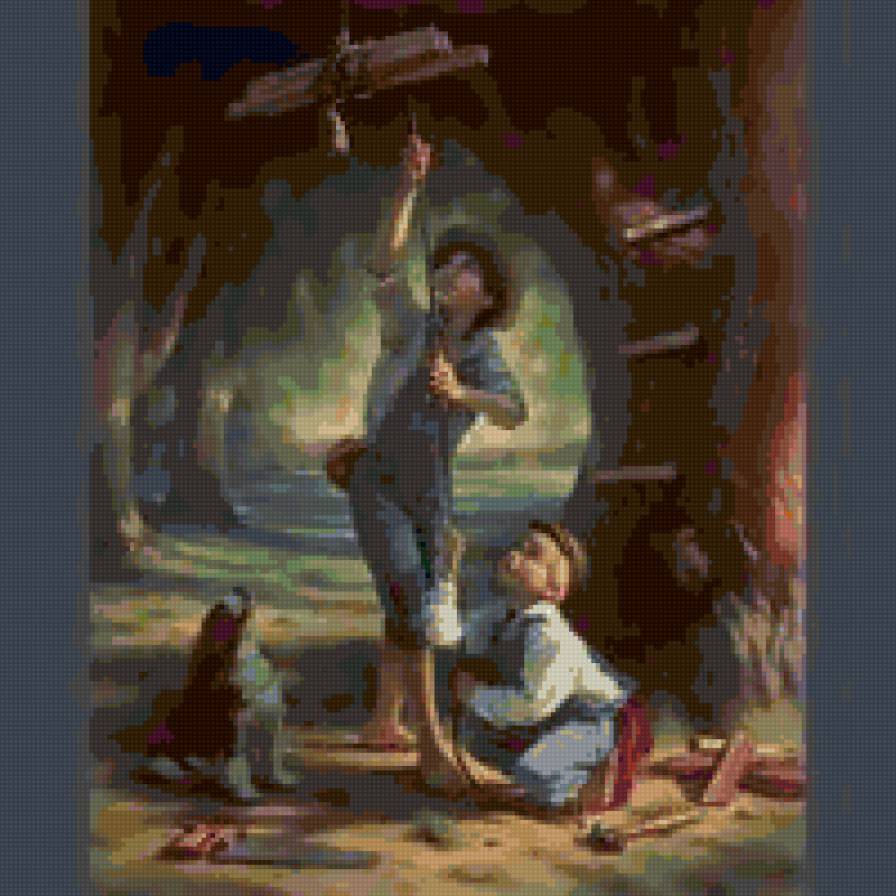 верные друзья - ретро, животные, дети - предпросмотр