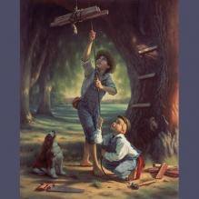 Схема вышивки «верные друзья»