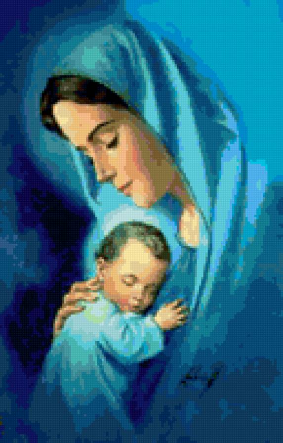 Мать и Дитя - религия, иконы - предпросмотр