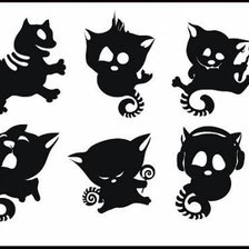 Схема вышивки «Прикольные коты»