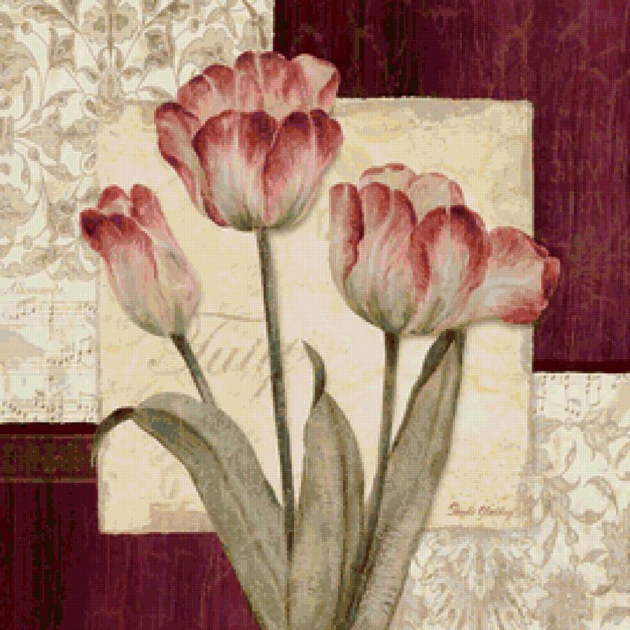 Цветочный декор - цветы, декор, живопись - предпросмотр