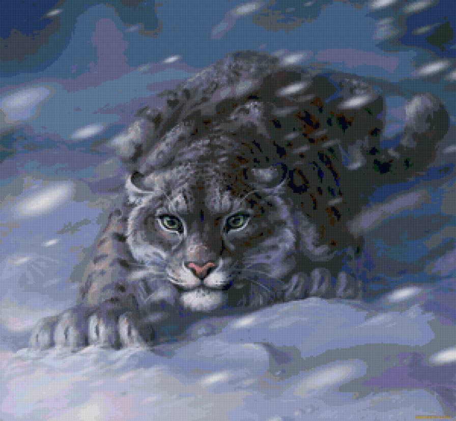 рысь в снегу - животные - предпросмотр