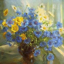 Схема вышивки «полевые цветы»