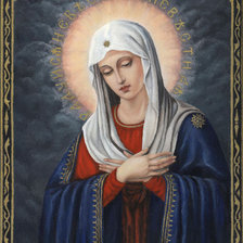 Схема вышивки «икона "Умиление"»