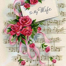 Схема вышивки «Цветы и музыка»