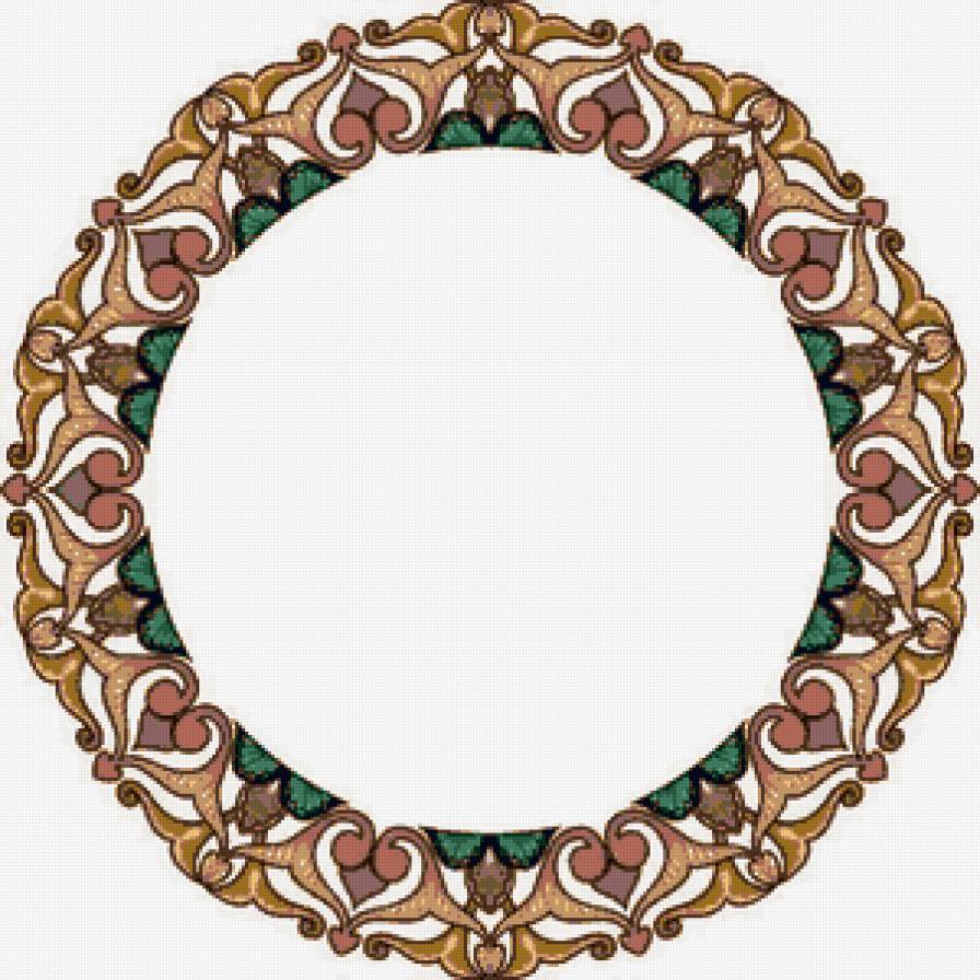 №112298 - узор, орнамент, розетка, рамка - предпросмотр