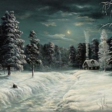 Схема вышивки «Зимняя ночь»