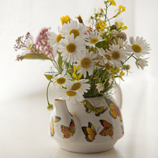 Схема вышивки «ромашки»