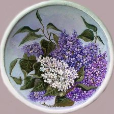 Схема вышивки «Панно "Сирень"»