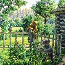 Схема вышивки «Воришки»