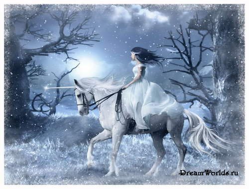 единорог и фея - животные, любовь., единорог - оригинал