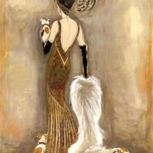 Схема вышивки «Ретро-гламур»