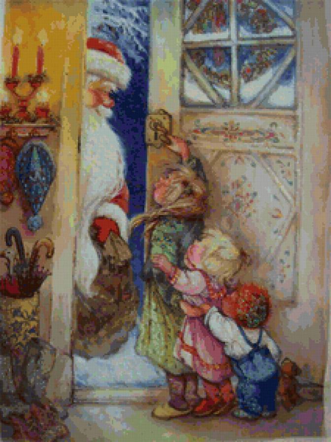 Ух-ты! Дед Мороз пришел - новый год, дети, дед морз, подарки - предпросмотр