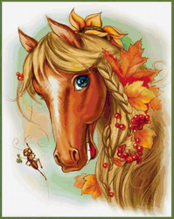 Лошадь - лошади, животные, живопись - предпросмотр