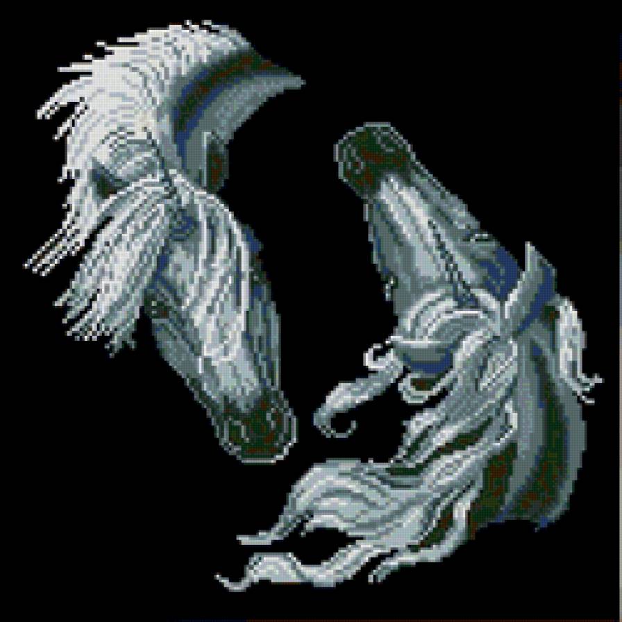 Лошади - животные, живопись, лошади - предпросмотр