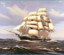 Схема вышивки «Парусник»