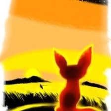 Схема вышивки «лис»