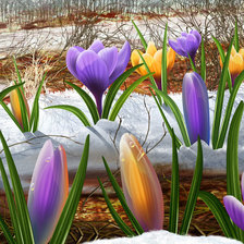 Схема вышивки «ранняя весна»