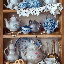 Схема вышивки «Натюрморт - гжель»