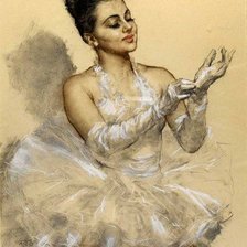 Схема вышивки «Балерина "Мулен Руж"»