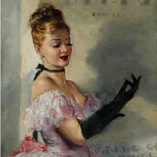 Схема вышивки «Оперная дива»