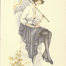 Схема вышивки «под зонтом»