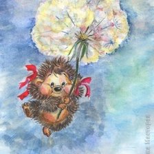 Схема вышивки «ёжик»