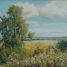 Схема вышивки «русское поле»