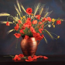 Схема вышивки «маки»