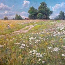 Схема вышивки «русское поле»