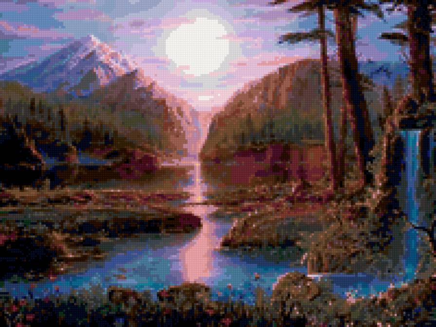 природа - осень, закат, пейзаж, природа, вода - предпросмотр