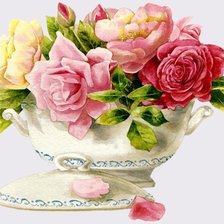 Схема вышивки «розы»