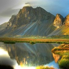 Схема вышивки «горы»