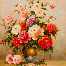 Схема вышивки «розы»