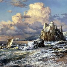 Схема вышивки «море»