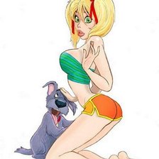 Схема вышивки «девушка»