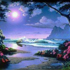 Схема вышивки «Ночной прилив»