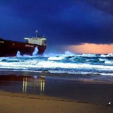 Схема вышивки «Один в море....»