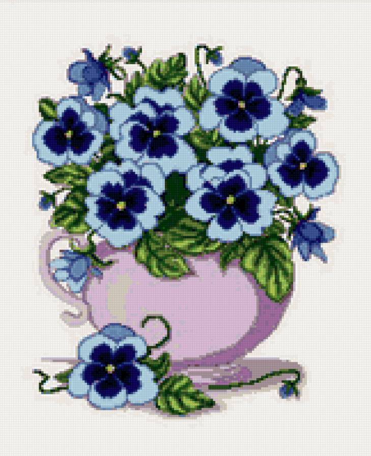 Букетик фиалок - букет, фиалки, цветы - предпросмотр