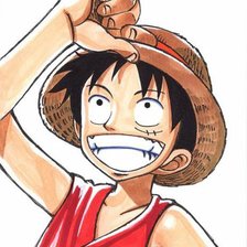 Схема вышивки «Луффи»