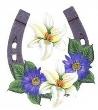 Схема вышивки «подкова на счастье»