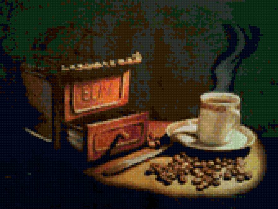 Кофе - натюрморт, кружка, кофе - предпросмотр